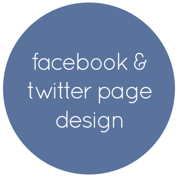 facebook and twitter page design